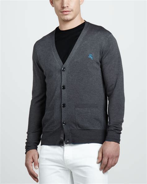 burberry brit mens cardigan|burberry brit merino wool cardigan.